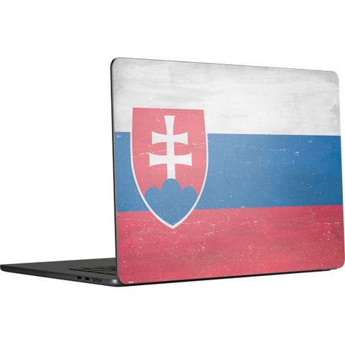 Slovakia Flag Distressed MacBook Air 15 in (2023) Skin